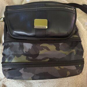 TUMI Expandable Camo  Alpha Bravo Beale Canvas Leather  - Green & Black camo